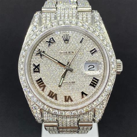 rolex datejust ice|iced out rolex datejust 41mm.